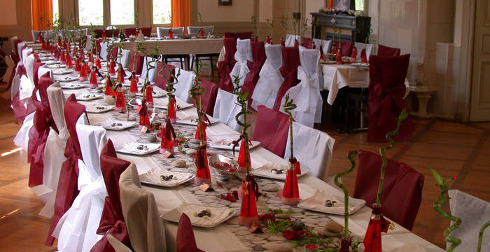 Saal Haldimand festlich gedeckt